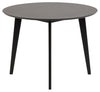 Masa rotunda din MDF, furnir si lemn, Roxby Negru, Ø105xH76 cm (2)