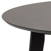 Masa rotunda din MDF, furnir si lemn, Roxby Negru, Ø105xH76 cm (5)