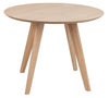 Masa rotunda din MDF, furnir si lemn, Townsville Stejar White Wash, Ø100xH75 cm (1)