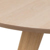 Masa rotunda din MDF, furnir si lemn, Townsville Stejar White Wash, Ø100xH75 cm (2)