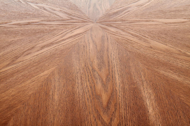 Halmar Masa rotunda din MDF, furnir si metal Carmelita Nuc / Negru, Ø100xH75 cm