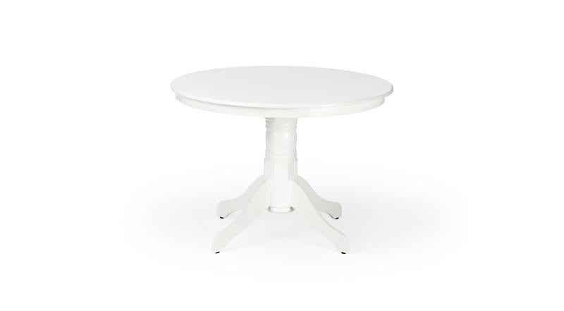 Halmar Masa rotunda din MDF si lemn Glaucio Alb, Ø106xH75 cm