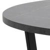 Masa rotunda din pal si metal, Amble Negru, Ø110xH75 cm (5)