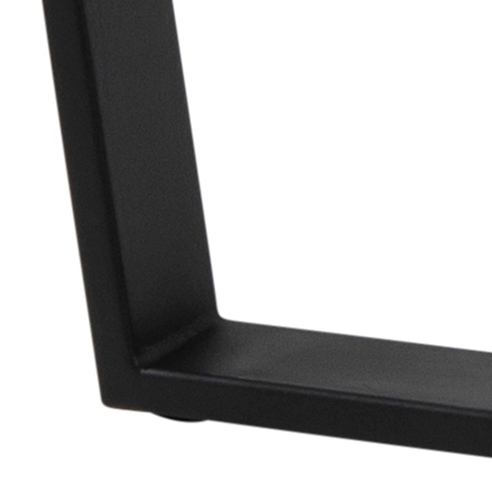 Masa rotunda din pal si metal, Amble Negru, Ø110xH75 cm (8)