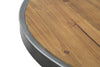 Masa de bar din lemn si metal Dublin Round Natural / Gri inchis, Ø80xH106 cm (4)