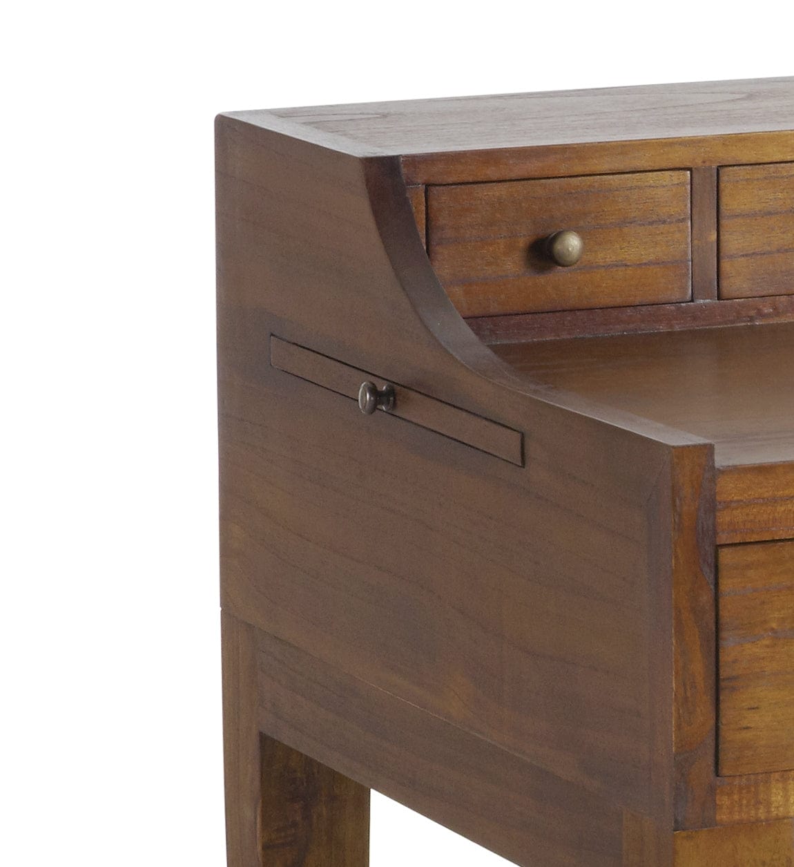 Masa de birou din lemn si furnir, cu 6 sertare, Star Nuc, L125xl70xH89 cm (3)