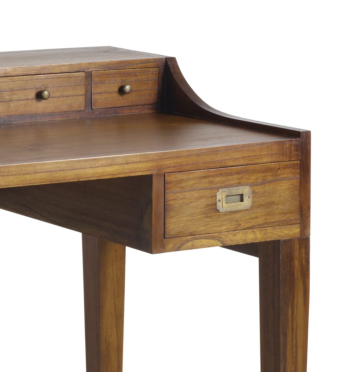 Masa de birou din lemn si furnir, cu 6 sertare, Star Nuc, L125xl70xH89 cm (4)