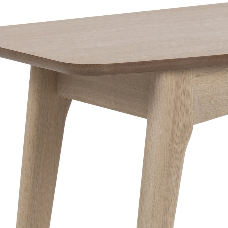 Masa de birou din lemn si furnir, cu 1 sertar, Woodstock Stejar Deschis, L105xl45xH74 cm (6)