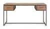 Masa de birou din lemn si metal, cu 2 sertare Elmer Natural / Negru, L150xl60xH77 cm (2)