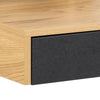 Masa de birou din pal si metal, cu 2 sertare, Reece Stejar Wild / Negru Mat, L100xl50xH88 cm (7)