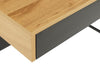 Masa de birou din pal si metal, cu 2 sertare, Reece Stejar Wild / Negru Mat, L100xl50xH88 cm (8)