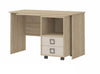 Masa de birou din pal, cu 2 sertare, pentru copii, Kiki RS Fag, L125xl60xH76 cm (1)