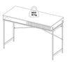 Masa de birou din pal si metal, Angus Antracit / Negru, L110xl50xH75 cm (8)