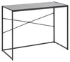 Masa de birou din pal si metal, Seaford Negru Mat, L100xl45xH75 cm (1)