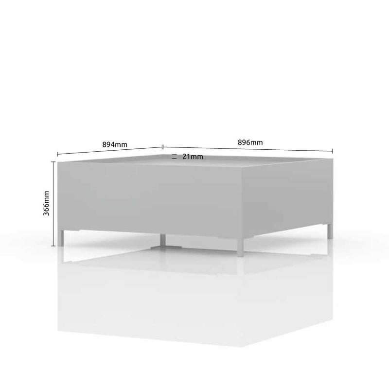 Set de mobila living din pal, cu LED inclus, 8 piese Onyx Antracit / Nuc Pacific (11)