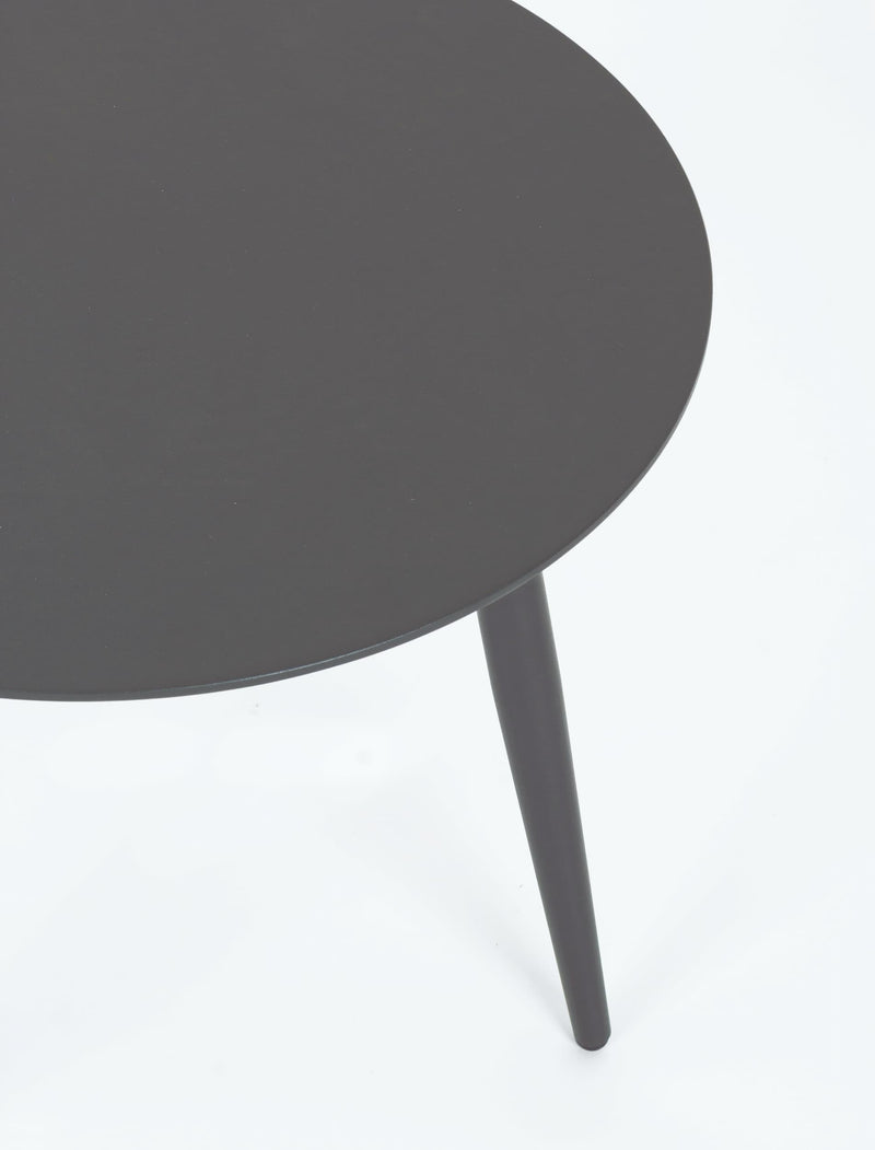 Masa de cafea pentru gradina / terasa, din aluminiu, Ridley Round Antracit, Ø50xH48 cm (5)
