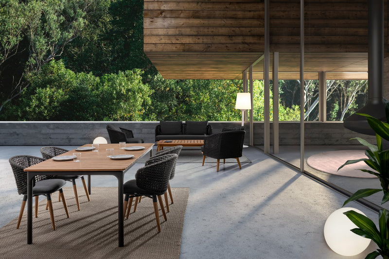Masa de cafea pentru gradina / terasa, din lemn de tec, Ninfa-Xenia Natural, L120xl70xH35,5 cm (6)