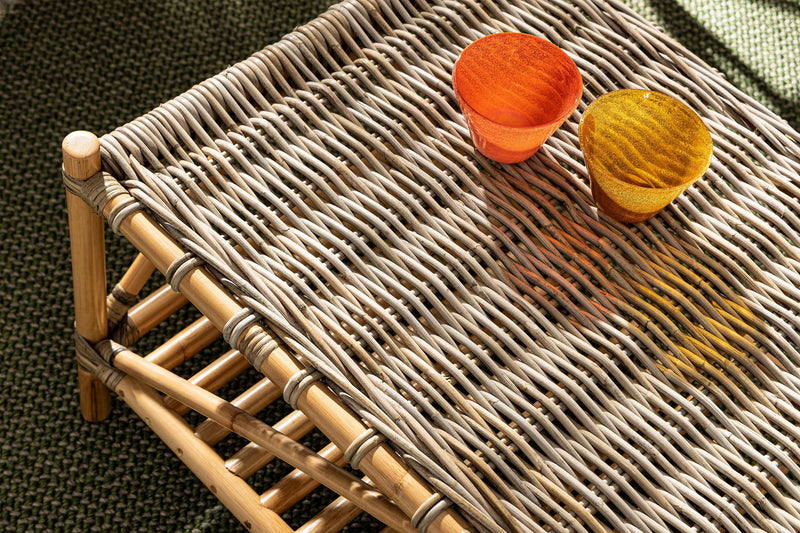 Masa de cafea pentru gradina / terasa, din ratan kubu, Tarifa Natural, L96xl56xH43,5 cm (3)