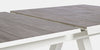 Masa extensibila de gradina / terasa din ceramica si metal, Krion Stejar Dark Grey / Alb, L205-265xl103xH78 cm (13)