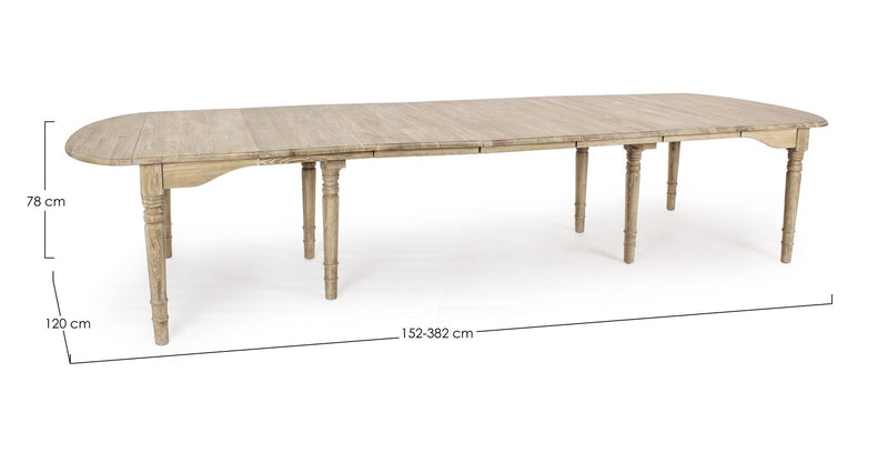Masa extensibila din lemn Bedford Large Stejar, L152-382xl120xH78 cm (17)