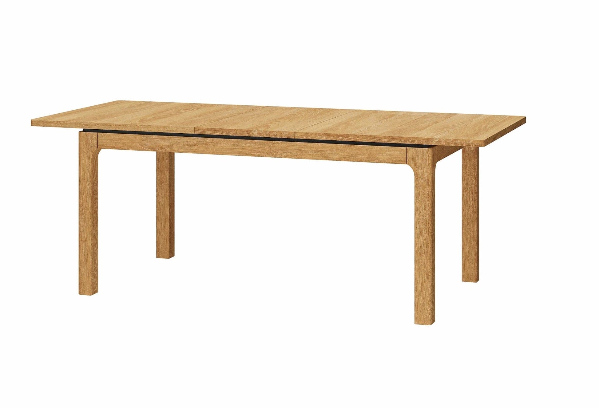 Set de mobila dining din pal, furnir si lemn, 4 piese Porto Stejar Auriu (10)