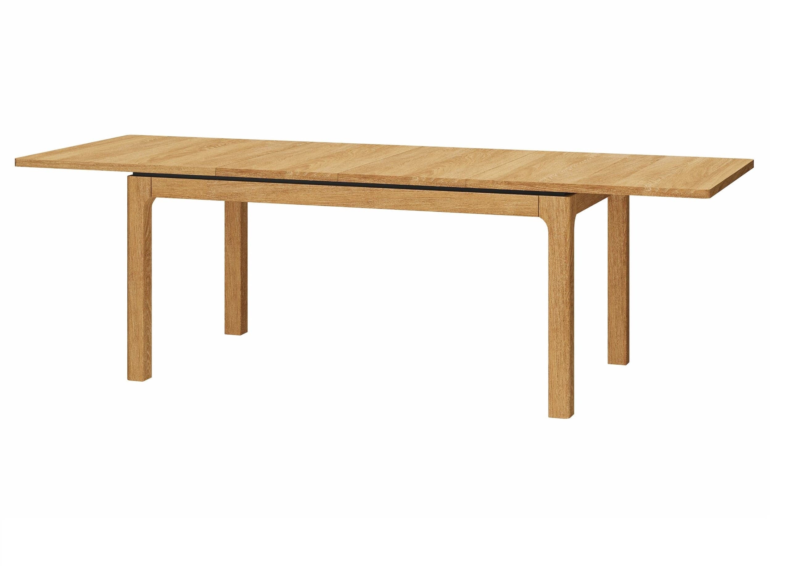Set de mobila dining din pal, furnir si lemn, 4 piese Porto Stejar Auriu (11)