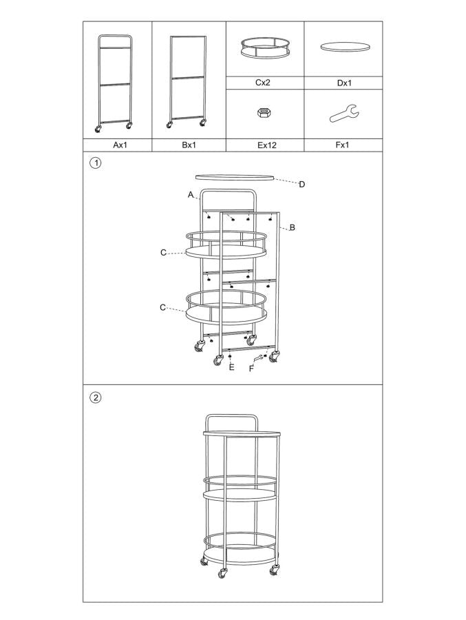 Masa minibar mobila din MDF si metal Arex Maro / Negru, Ø41xH82 cm (7)
