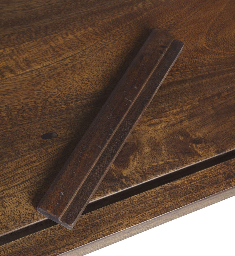 Masa pentru desen tehnic, din lemn si metal, cu inaltime reglabila, Pipa Architect Nuc / Negru, L130xl70xH77-104 cm (10)