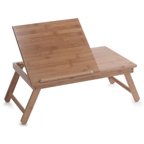 Zeller Masuta pentru servire pat, cu suport de carte, Natural Bamboo, L55xl33xH21,5 cm