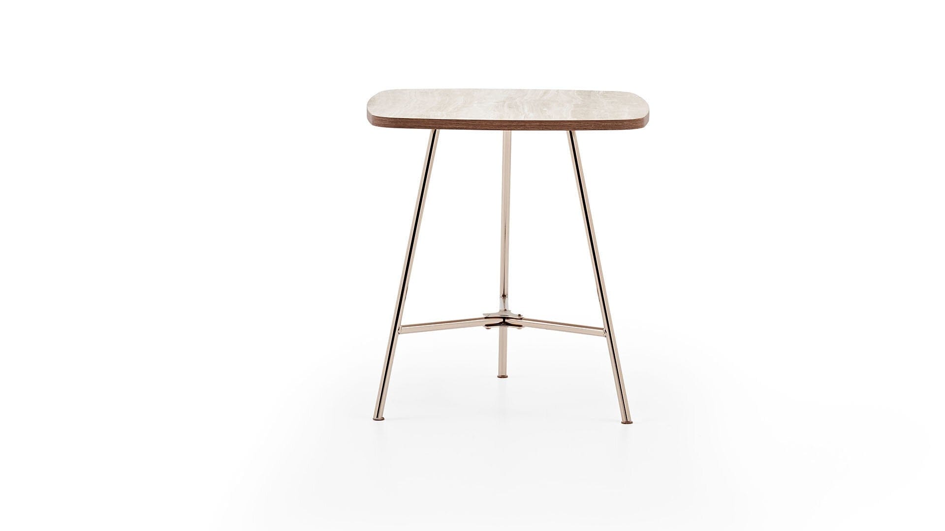 Dogtas Masuta suport telefon, din pal si metal, Brita Big Crem / Alama, L50,1xl50,1xH53,8 cm