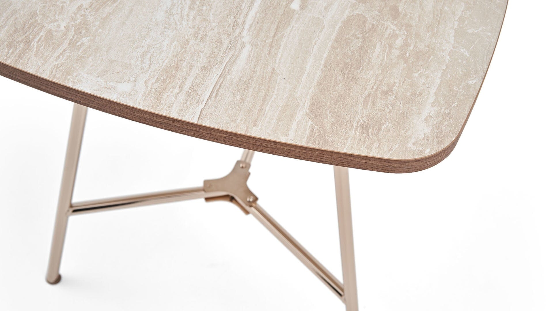 Dogtas Masuta suport telefon, din pal si metal, Brita Big Crem / Alama, L50,1xl50,1xH53,8 cm