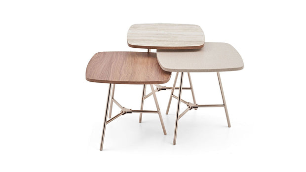 Dogtas Masuta suport telefon, din pal si metal, Brita Big Crem / Alama, L50,1xl50,1xH53,8 cm