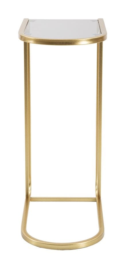 Mauro Ferretti Masuta suport telefon din sticla si metal, D Small Auriu, L45xl25xH60 cm