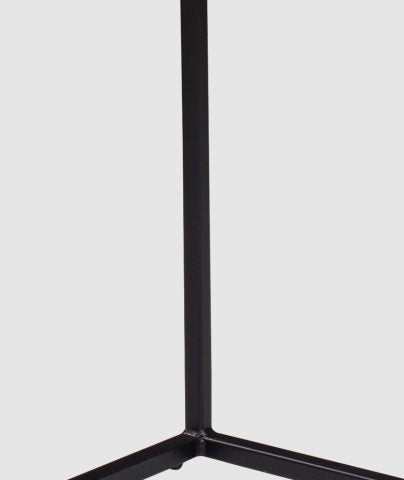 Masuta suport telefon din lemn de stejar si metal, Norisa Natural / Negru, L51xl31xH66 cm (3)