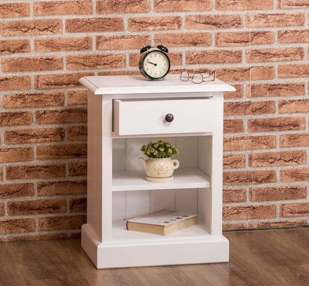 Noptiera din lemn de brad cu 1 sertar, Pasy PS478 Vopsit, l47xA32xH59 cm (2)