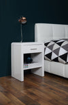 Noptiera din MDF, cu 1 sertar Supernova Alb, l45xA35xH59 cm (1)
