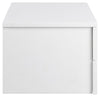 Noptiera din MDF, cu 2 sertare, Avignon Alb, l37xA32xH24,6 cm (4)