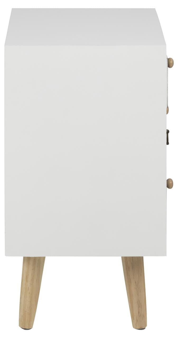 Noptiera din MDF si lemn, cu 4 sertare Thais Multicolor, l36xA30xH59 cm (4)