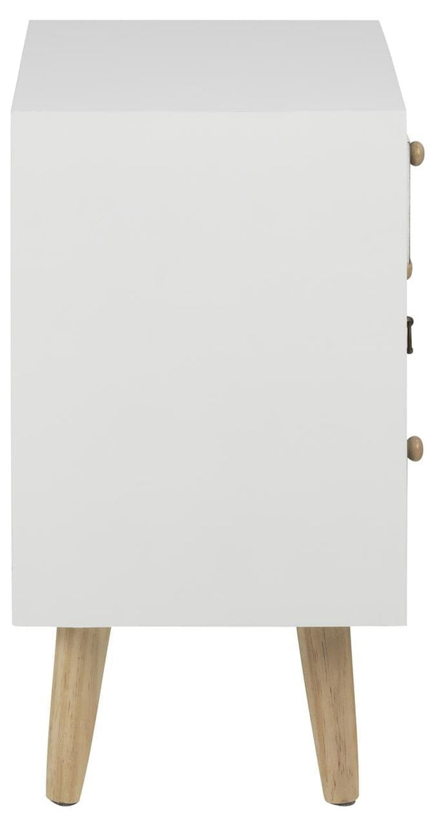 Noptiera din MDF si lemn, cu 4 sertare Thais Multicolor, l36xA30xH59 cm (4)