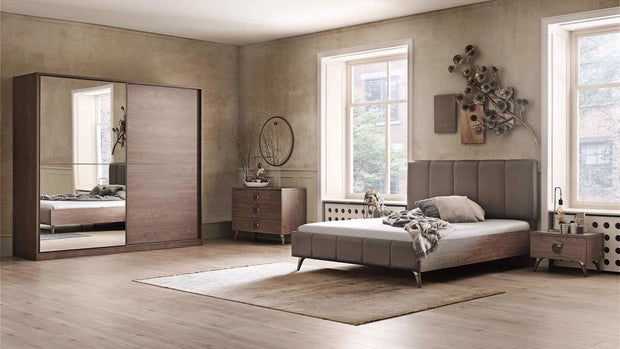 Dogtas Noptiera din pal, cu 1 sertar Clara Nuc, l59,8xA42xH41,9 cm