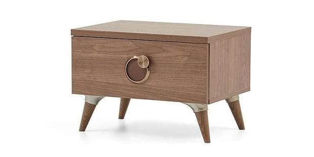 Dogtas Noptiera din pal, cu 1 sertar Clara Nuc, l59,8xA42xH41,9 cm