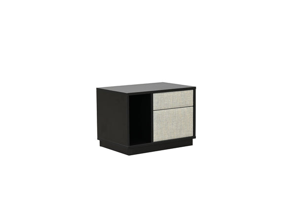 Stolwit Noptiera din pal, cu 2 sertare, Forli Orizontal Bej, l60xA40xH40 cm