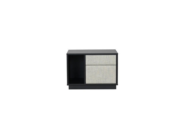 Stolwit Noptiera din pal, cu 2 sertare, Forli Orizontal Bej, l60xA40xH40 cm