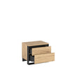 Lenart Noptiera din pal cu 2 sertare Quant 03 Stejar Artisan / Negru, l55xA41xH48 cm