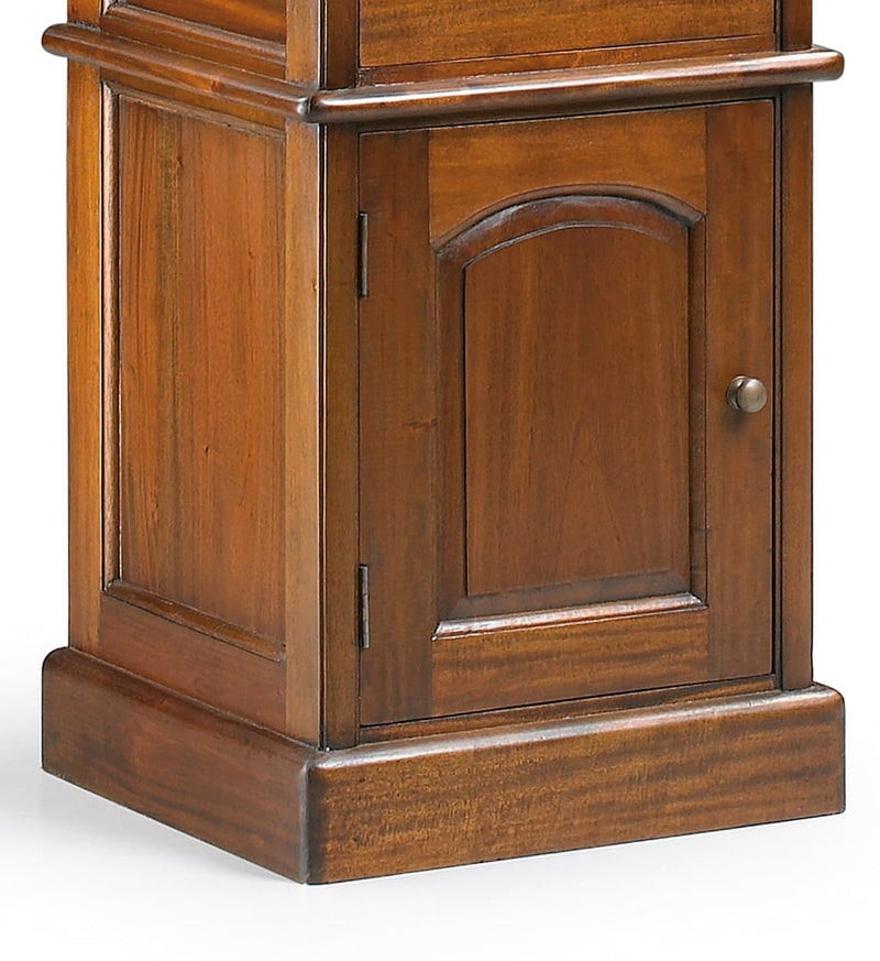 Noptiera din lemn cu 1 sertar si 1 usa, Vintage Nuc, l40xA40xH65 cm (2)