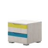 Noptiera din pal cu 2 sertare, pentru copii, Joy Pin Polar / Multicolor, l44xA39xH46 cm