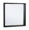 Oglinda decorativa cu rama din lemn de Paulownia, Tiziano Square Negru, l52xH52 cm (1)
