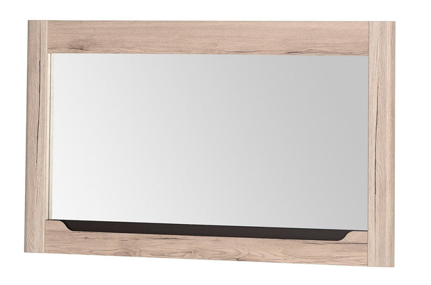 Oglinda decorativa cu rama din pal Desjo 30 Stejar San Remo, l118xH70 cm