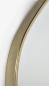 Bizzotto Oglinda decorativa cu rama metalica, Galaxy Auriu, l40xH50 cm
