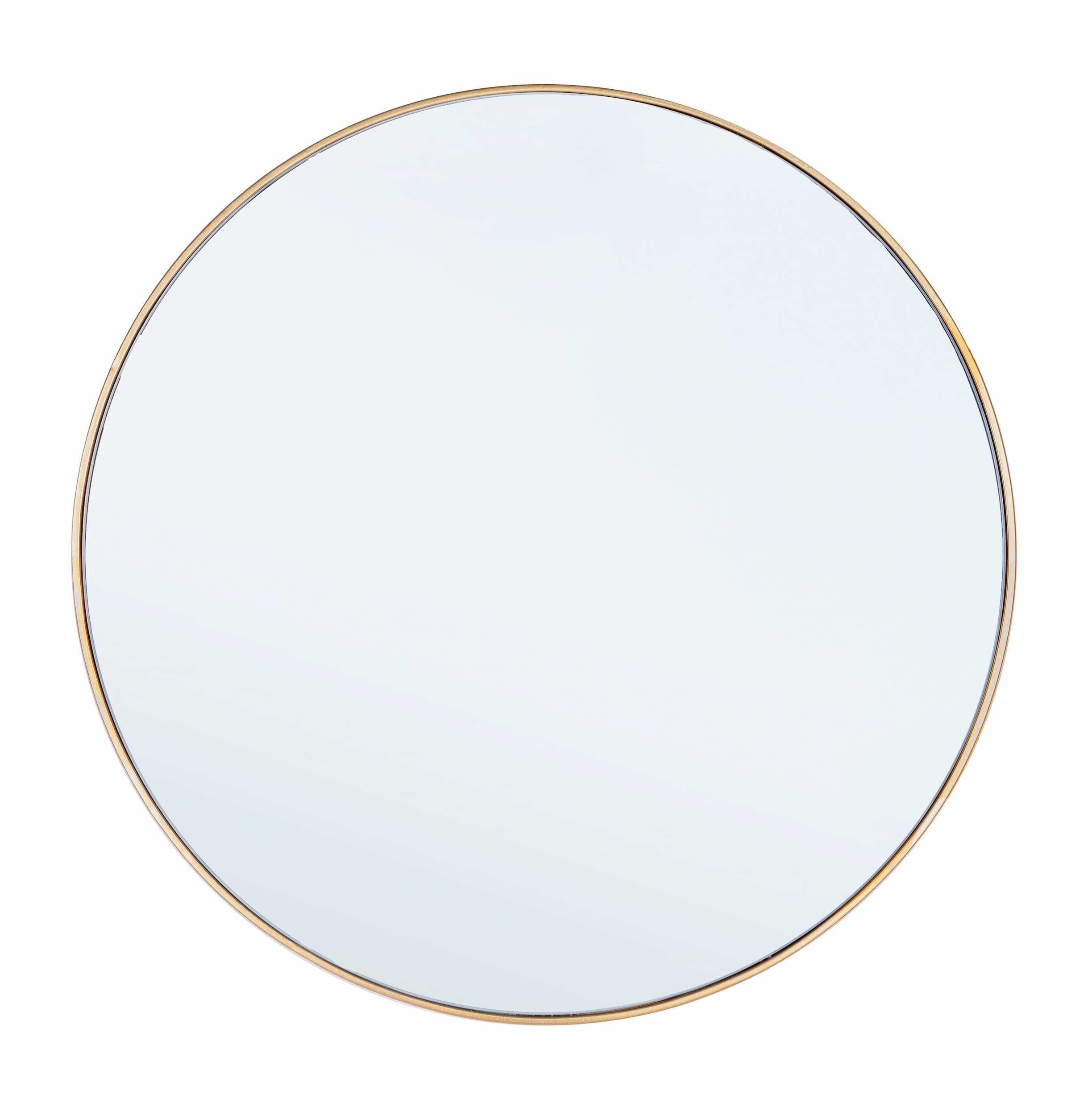 Oglinda decorativa cu rama metalica, Nucleos Round Auriu & BIZZZT-MIRROR-NUCLEOS-ROUND